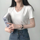 Top cropped malha canelada nozinho estiloso