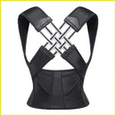 Corretor de postura ajustável para homens e mulheres, suporte para pescoço e ombros, cinto para alívio da dor.