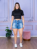 Cropped Feminino Gola Alta