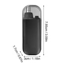 Mini aparador de pelos faciais portátil, elétrico, recarregável, com carregador USB, 7000 RPM