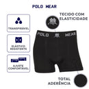 8 Kit de Cuecas Masculinas Polo Wear Boxer Confortáveis Respiráveis Microfibra Sem Costura