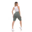 Bermuda Premium Feminina Academia Fitness Empina Levanta Bumbum Verde Militar