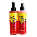 Kit Creme Hidratante Babalu Morango + Body Splash Feminino Docinho 250ml Pronta Entrega