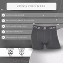 8 Kit de Cuecas Masculinas Polo Wear Boxer Confortáveis Respiráveis Microfibra Sem Costura