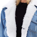 Jaqueta Premium Parka com lavagem transparente da tendência com pelúcia tipo pelúcia moda outono inverno