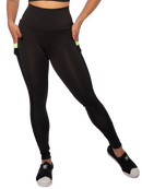 Calça Legging Com Bolso Fitness para Academia Feminina Cintura Alta