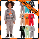 Kit Sortido com 4 Peças de Roupa Masculina Infantil Inverno-2 blusas casacos + 2 calças do 1 ao 10