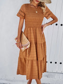 Vestido feminino Premium elegante vazado em linha