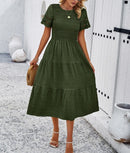 Vestido feminino Premium elegante vazado em linha