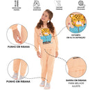 Kit Sortido de 6 Peças de Roupas Femininas Infantil Inverno - 3 blusas casacos + 3 calças do 1 ao 10