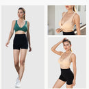 Sutiã feminino com decote em V profundo, sutiã feminino sem costura, sutiã com suporte push-up, sutiã, top, roupa íntima