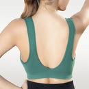 Sutiã feminino com decote em V profundo, sutiã feminino sem costura, sutiã com suporte push-up, sutiã, top, roupa íntima