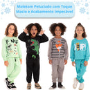 Kit Sortido com 4 Peças de Roupa Masculina Infantil Inverno-2 blusas casacos + 2 calças do 1 ao 10