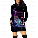 Vestido sexy com capuz, vestidos de baile, mangas compridas, chique, feminino, noite, festa luxuosa da Disney, mini vestido suéter, costurado, elegante, feminino, Y2K