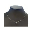 Colar de fio de nylon com strass e pedra de ponta de luz