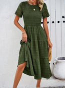 Vestido feminino Premium elegante vazado em linha