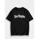 Camisa masculina  streetwear Los Angeles Graffit básica Cotton skater
