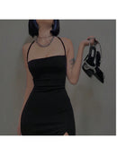 Vestido Suplex Fenda Lateral Estilo Elegante