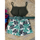 Conjunto Floral Tecido Premium