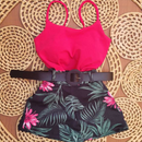 Conjunto Floral Tecido Premium