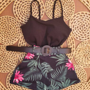 Conjunto Floral Tecido Premium