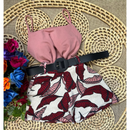 Conjunto Floral Tecido Premium