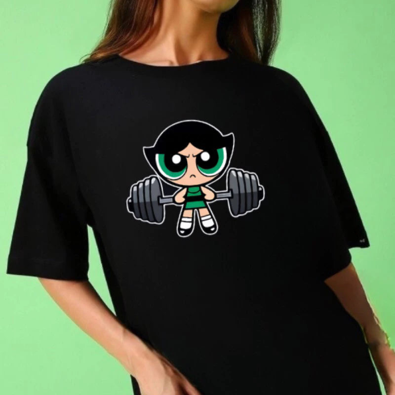 Camiseta Blusa Academia streetwaer camisa as meninas super poderosas 100% algodao Premium