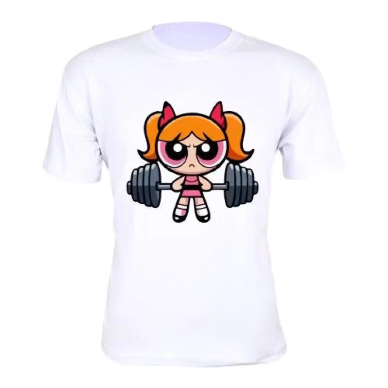 Camiseta Blusa Academia streetwaer camisa as meninas super poderosas 100% algodao Premium